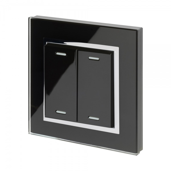Retrotouch Friends of Hue Smart Switch Black with Chrome trim